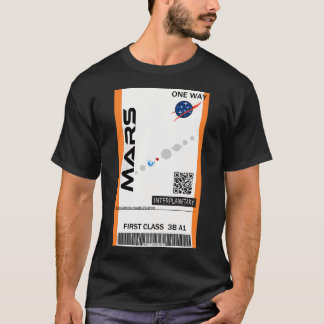 T-shirt Billet Mars Space