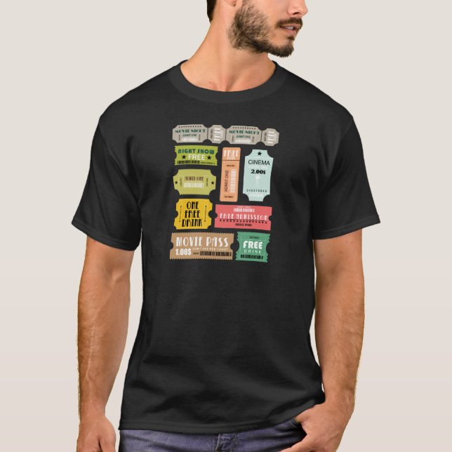 T-shirt Billets d'admission de film (Devant)