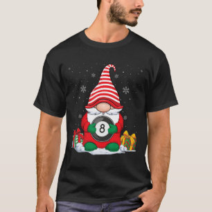 T-shirt Billiard Ball Gnomes de Noël mignon Billiard Ball