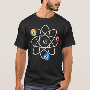 T-shirt Billiard Balls 2, 3, 8, 9, Atom Design Billiard Pl