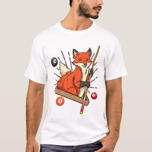 T-shirt Billiard Fox Hustler Pool Shirts Girls Snooker Gif