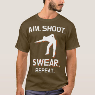 T-shirt Billiard Jouer Billiard Cue