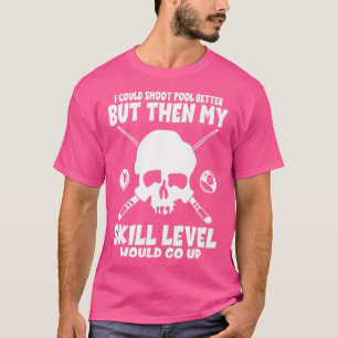 T-shirt Billiard Ski de piscine de 8 balles billard