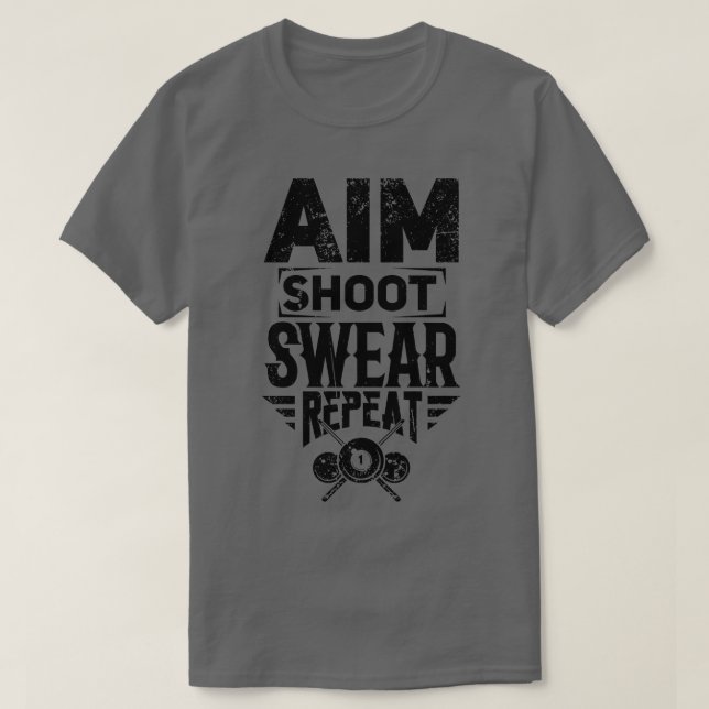 T-shirt Billiard Snooker (Design devant)