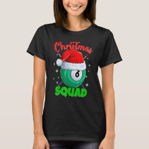 T-shirt Billiards 6 Ball Christmas Squad Balls Billard Bil