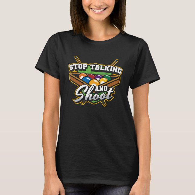 T-shirt Billiards For Snooker 8 ball pool Players (Devant)