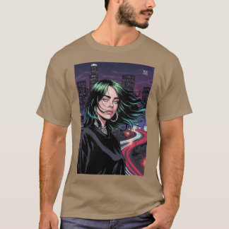 T-shirt Billie Eilish Comic Art gift friends