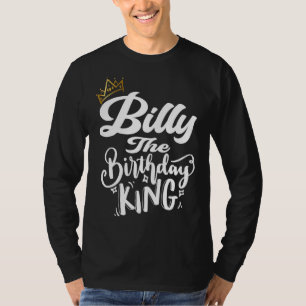 T-shirt Billy Le Roi Anniversaire Joyeux Hommes Garçons T