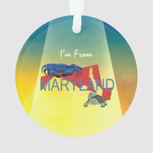 T-SHIRT bin ich von Maryland Ornament