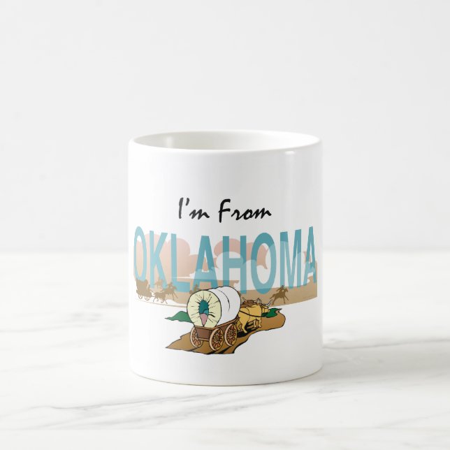 T-SHIRT bin ich von Oklahoma Kaffeetasse (Mittel)