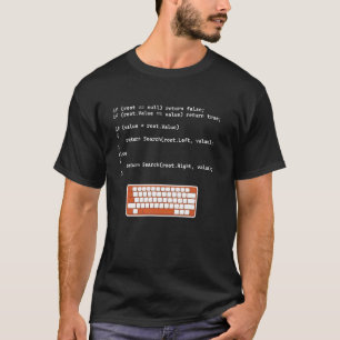 T-shirt Binary Tree C# Search Node Programmation Logiciel