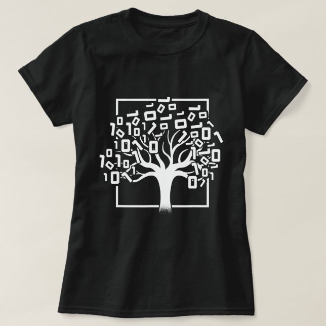 T-shirt Binary Tree Computer Science - Programme de codage (Design devant)