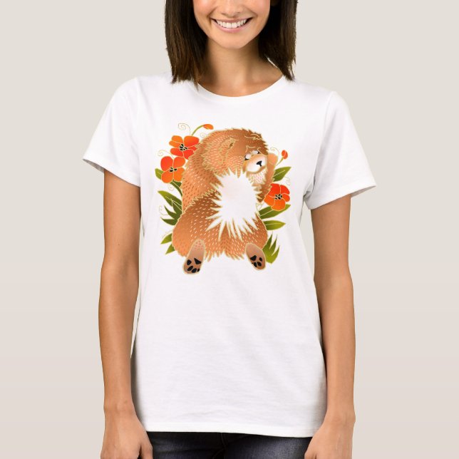 T-shirt BINDI MINGSIE rouge chow-FRONT style de choix (Devant)