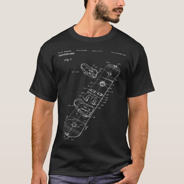 T-shirt Binding Mechanism for a Snowboard Patent Poster (Devant)
