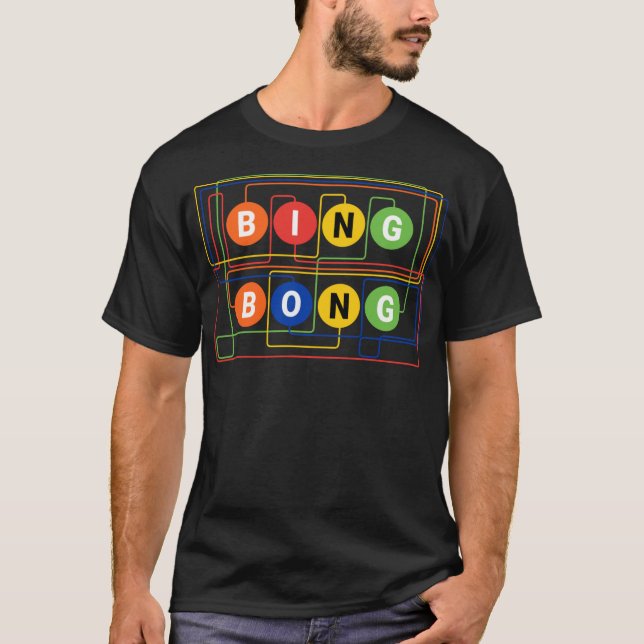 T-shirt Bing Bong Funny Subway Sound Men Women Boys Gi (Devant)