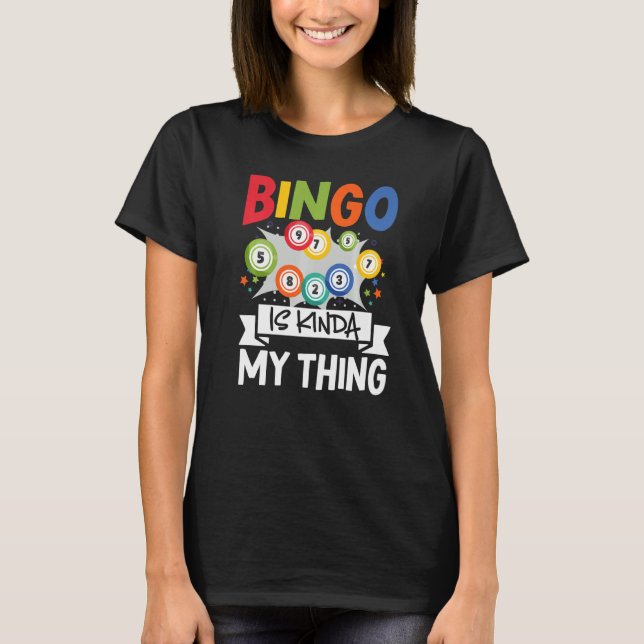 T-shirt Bingo C'Est Un Peu Mon Chose Jeu Lucky (Devant)