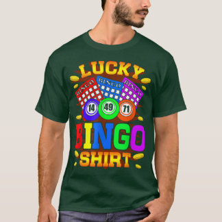 T-shirt Bingo Player Grandma Grandpa Bingo Gambling 