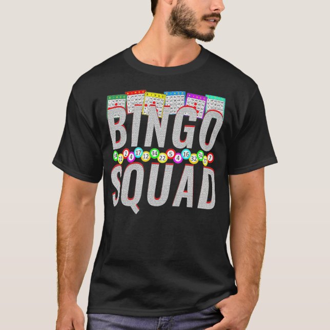 T-shirt Bingo Squad Funny Bingo Lover squad -  (Devant)