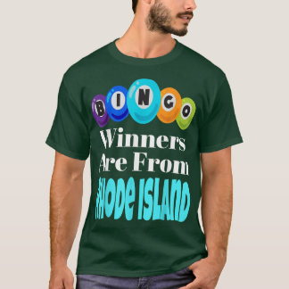 T-shirt Bingo Winners Are From Rhode Island Funny Game Nig