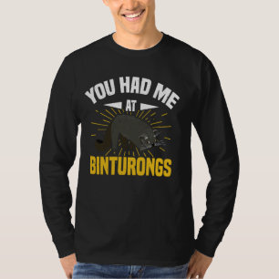 T-shirt Binturong farci Animal Bearcat Lover Plush Bintu