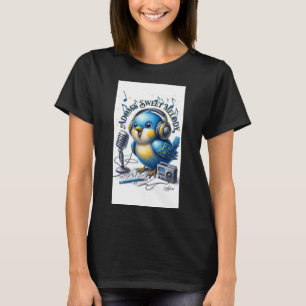 T-Shirt bio ADOM's Sweet Melody Joli Oiseau Bleu