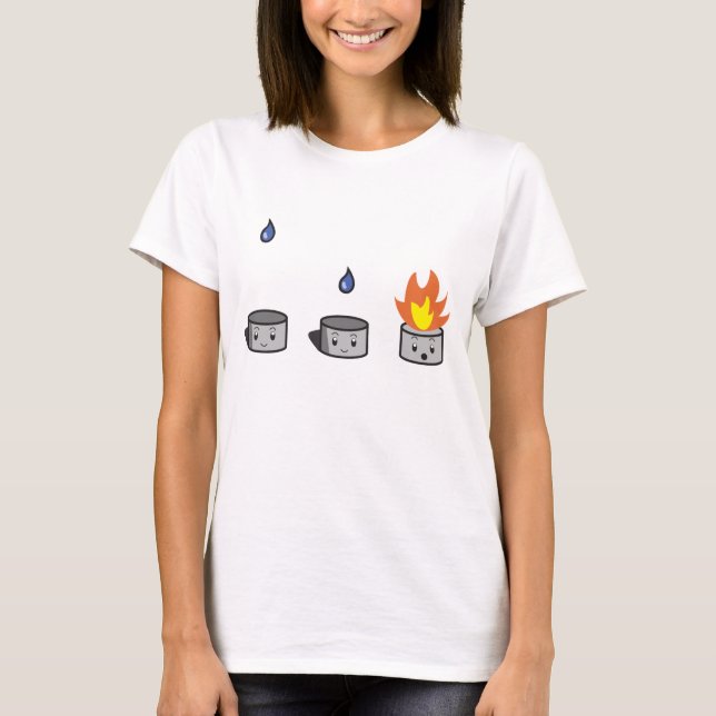 T-shirt bio+combustion de sodium de chemies (Devant)