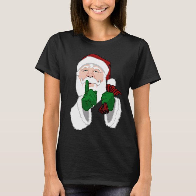 T-shirt bio Père Noël pour femmes Santa Clause (Devant)