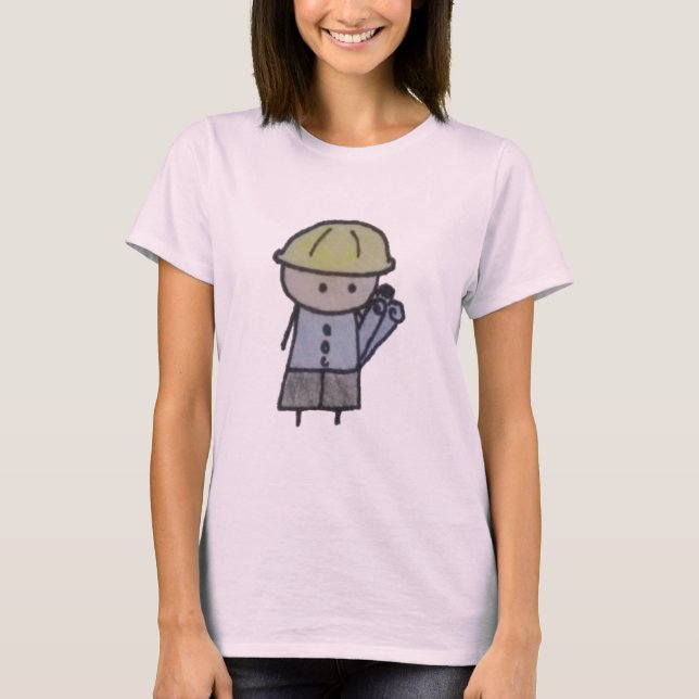 T-shirt bio pour femmes Little One Architect (Devant)