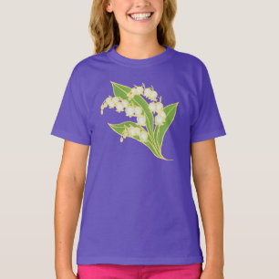 T-shirt bio pour filles : Lily de la vallée