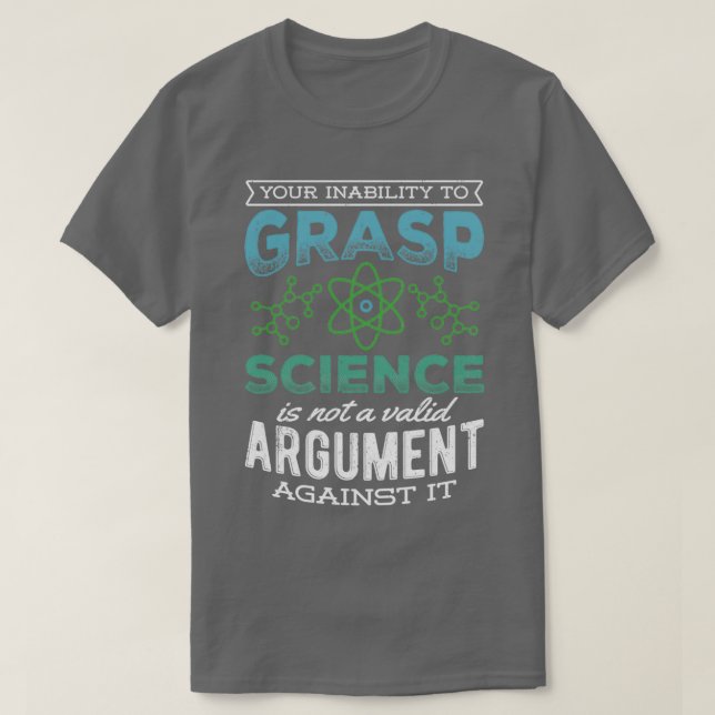 T-shirt Biochimie de l'atome de chem (Design devant)