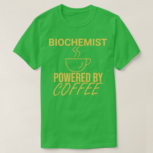 T-shirt Biochimiste Biochimie du café 15 (Design devant)