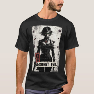 T-shirt Biohazard Agent: Glitched Horror Heroine