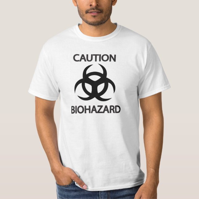 T-shirt Biohazard de précaution (Devant)