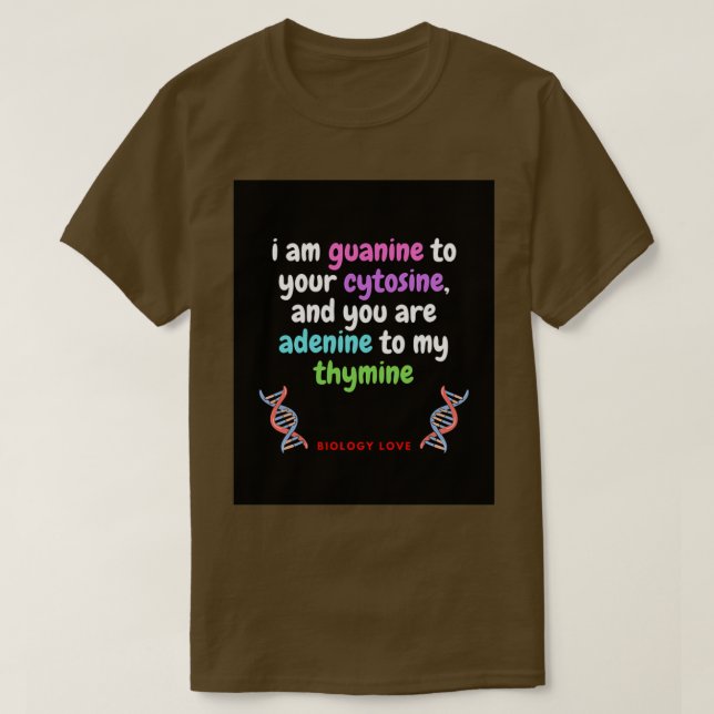 T-shirt biologie amour nerd t 1 (Design devant)