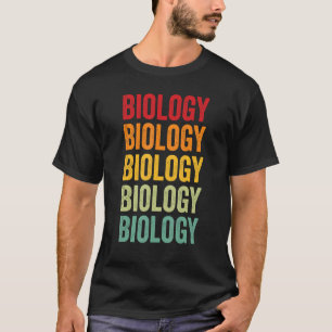 T-shirt Biologie Biologie Hobbyist Rainbow Design