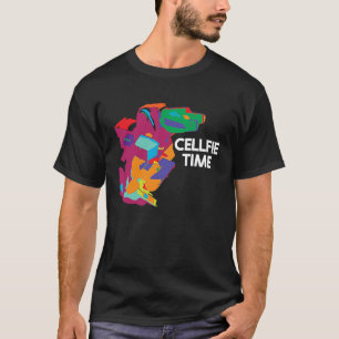 T-shirt Biologie Cellfie Temps Science Jeu de mots Labo Sc