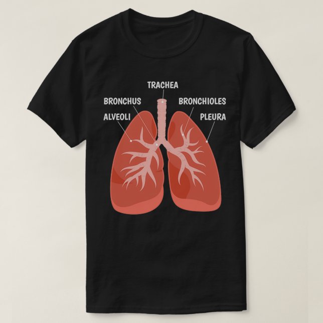 T-shirt Biologie Enseignant Anatomique Graphique Système r (Design devant)