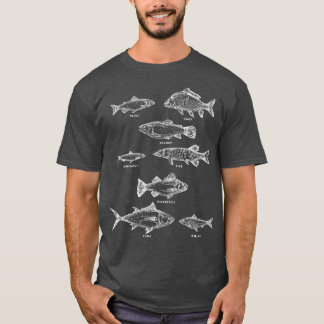 T-shirt Biologie Espèces de poissons d'animaux de mer Pêch