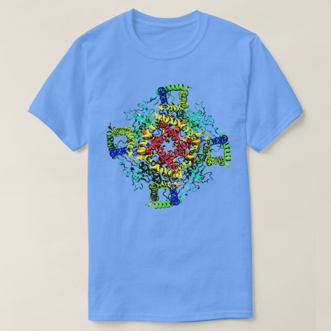 T-shirt Biologie Microscopie électronique cristal structur (Design devant)