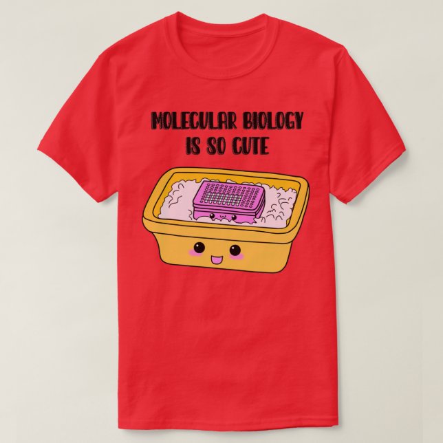 T-shirt Biologie moléculaire Tubes PCR 1 (Design devant)