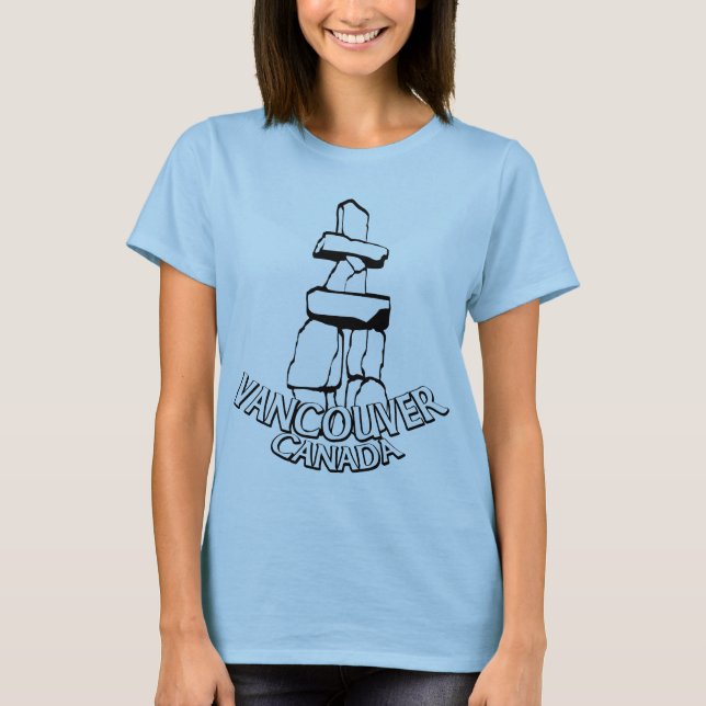 T-shirt biologique Souvenir de Vancouver Tee Canad (Devant)