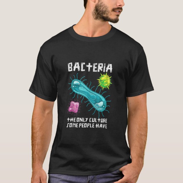 T-shirt Biologiste Bactérie Culture Microbiologie Lab Bact (Devant)