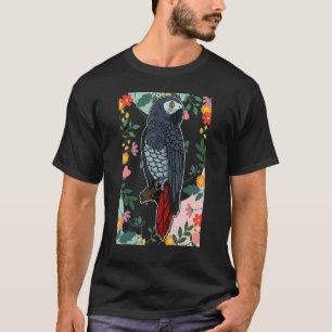T-shirt Biologiste biologiste des perroquets gris d'Afriqu