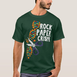 T-shirt Biologiste de l'ADN de Crispr de papier de roche S