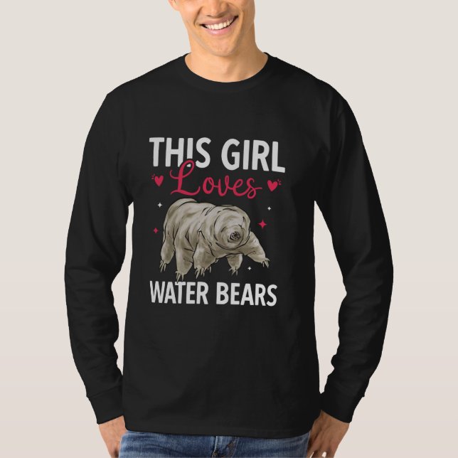 T-shirt Biologiste de l'ours d'eau Tardigrade Microbiologi (Devant)