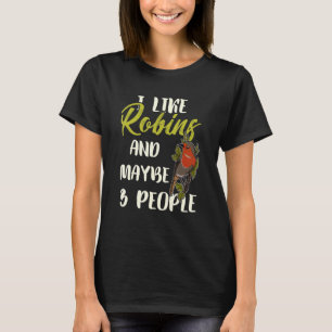 T-shirt Biologiste Robin en Europe Biologie Ornithol Songb