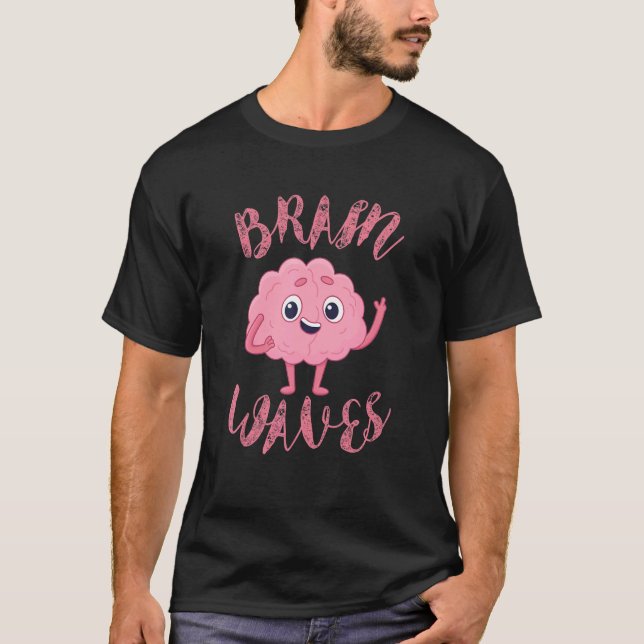 T-shirt Biology  Brain Waves Neurologist Men Women (Devant)