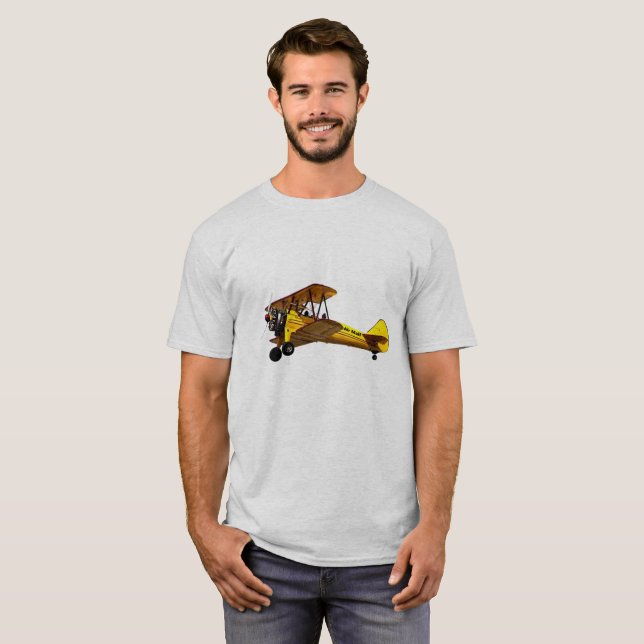 T-shirt Biplan Air Mail (Devant entier)