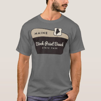 T-shirt Birch Point Beach State Park Maine Affiche de bien