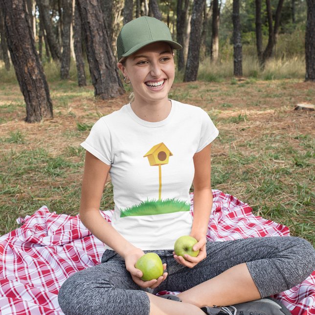 T - Shirt Bird House Womens (Von Creator hochgeladen)